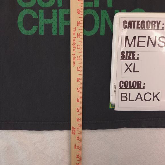 The Kayo Corp Smokin Super Chronic Crew Neck Graphic T Shirt Mens Size XL Black - Picture 6 of 9